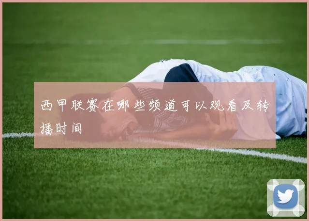 西甲联赛在哪些频道可以观看及转播时间